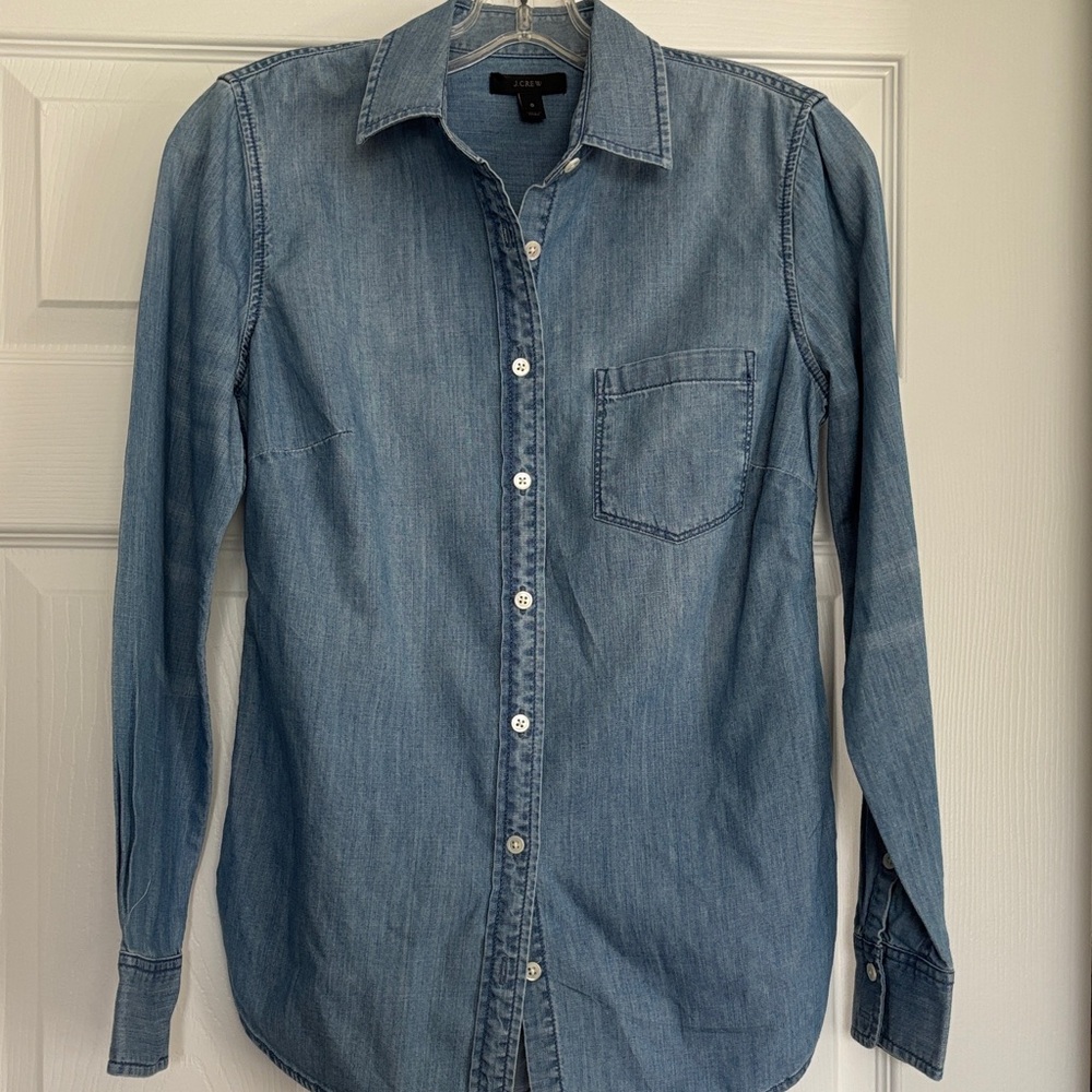 J. Crew Women’s Casual Denim Button Down Shirt